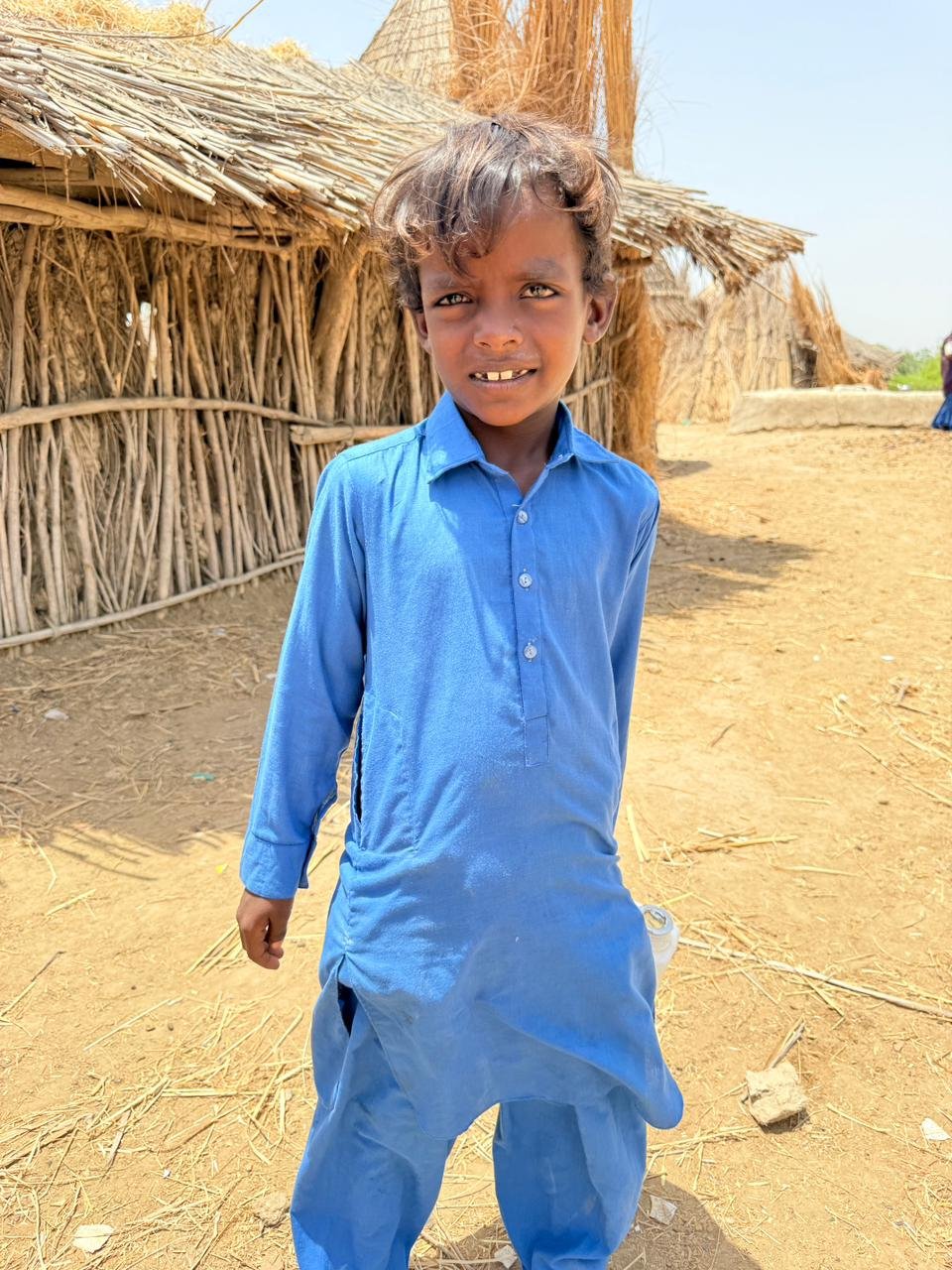 Young boy in a village in Pakistan